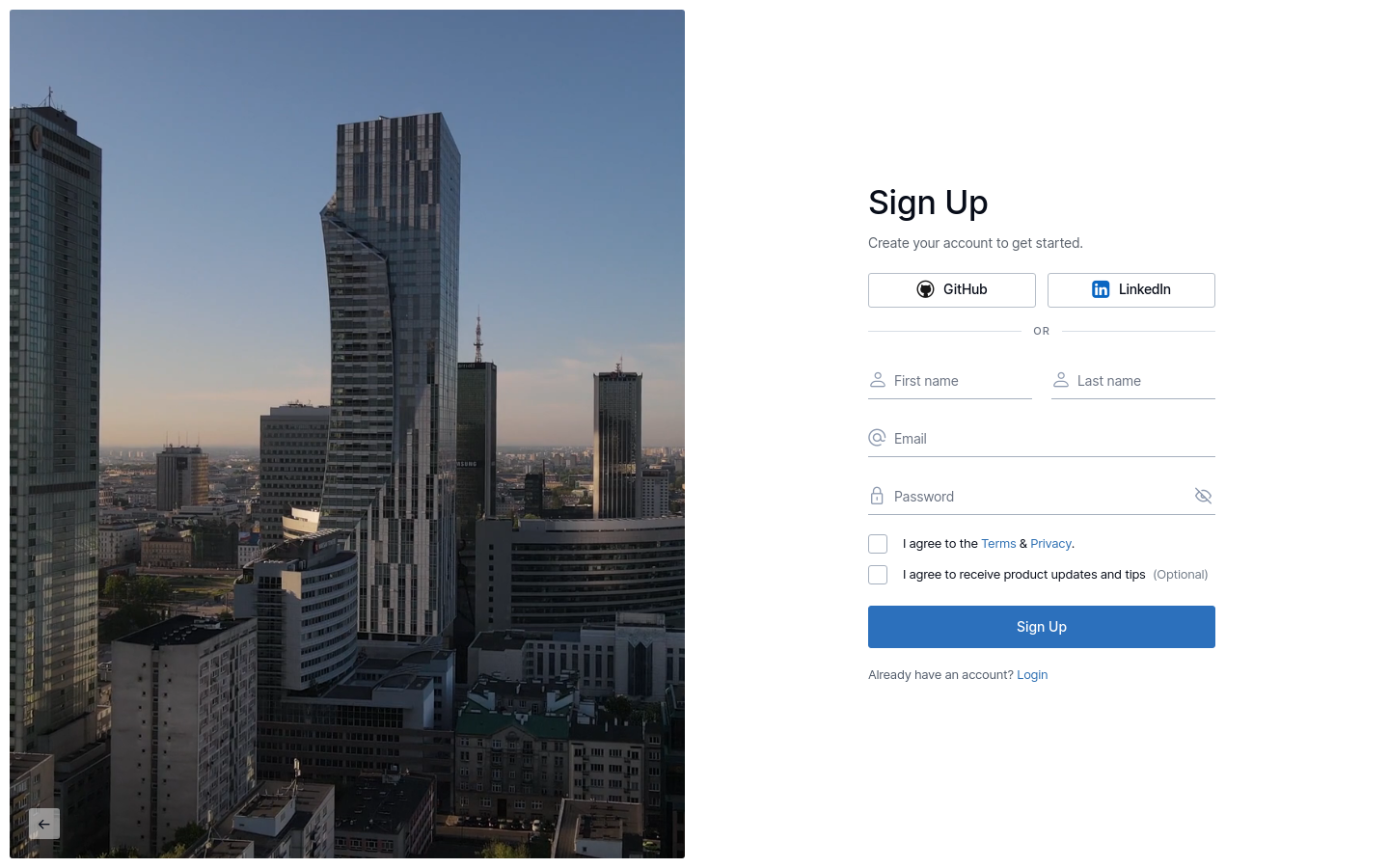 Signup