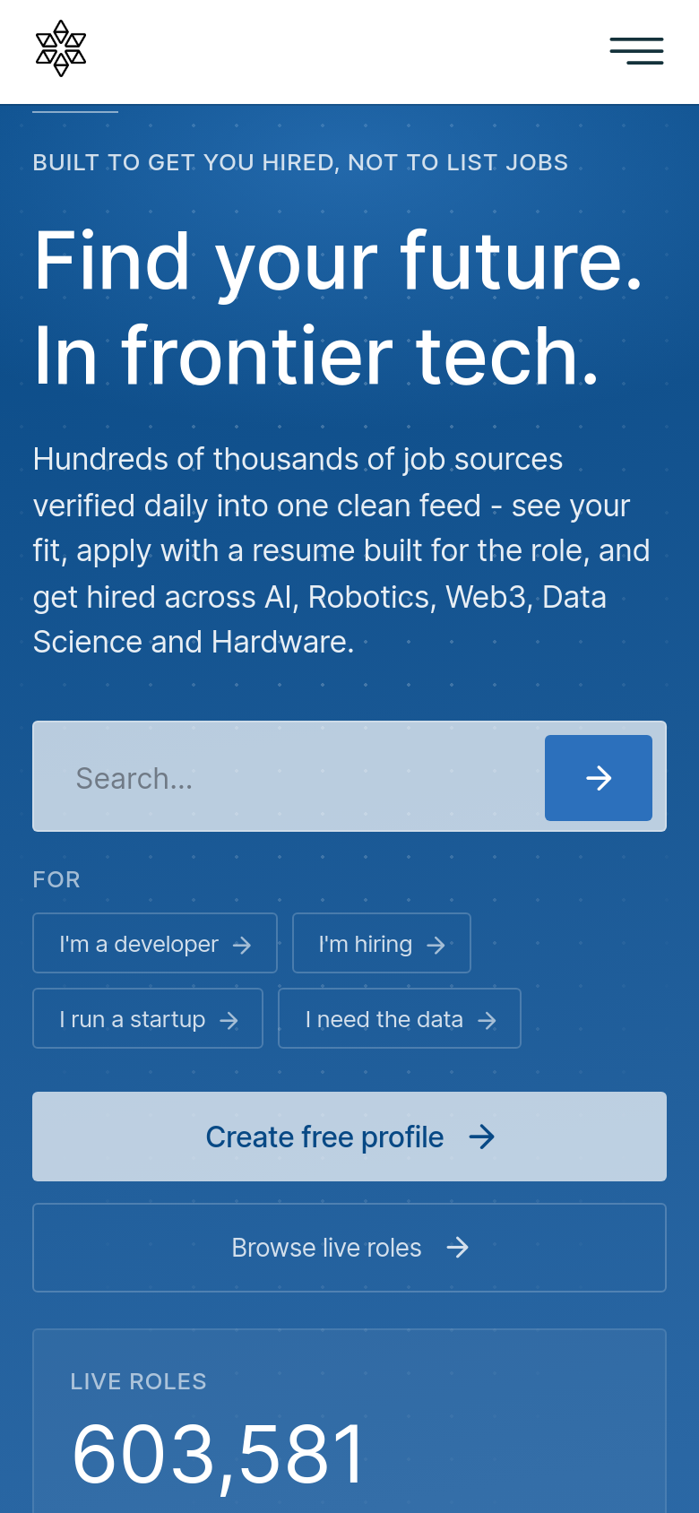 Homepage / Lander