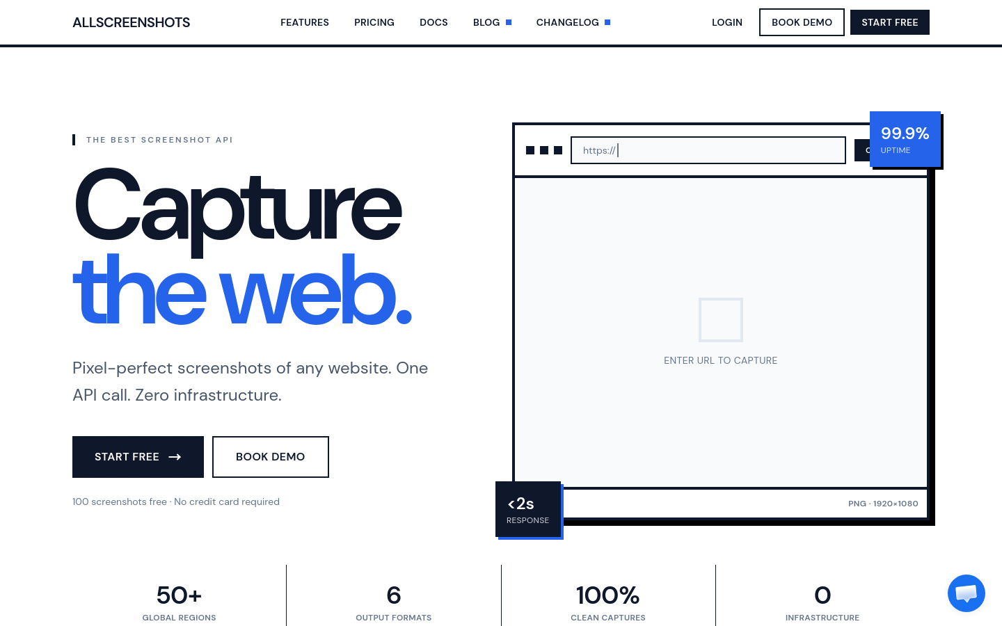 Captured Homepage / Lander