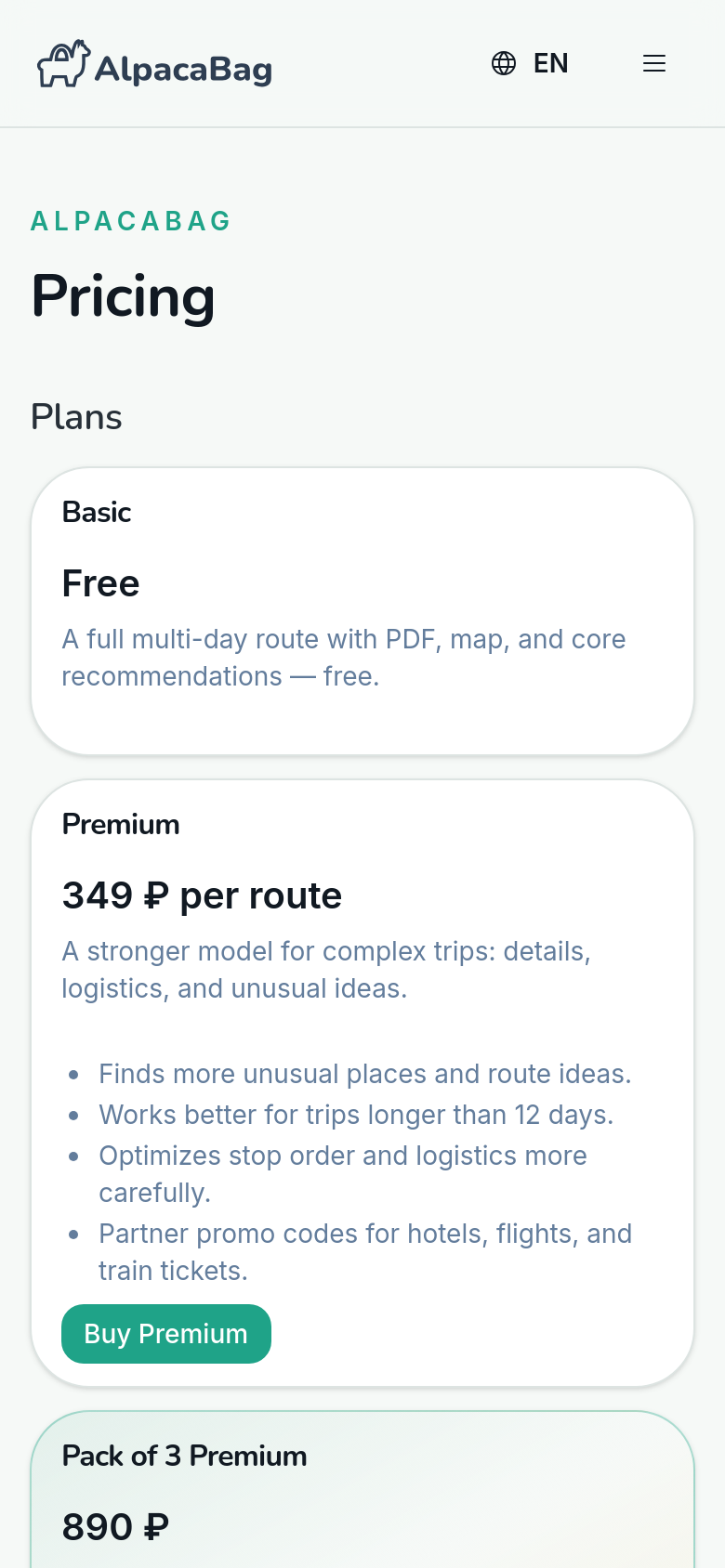 Pricing