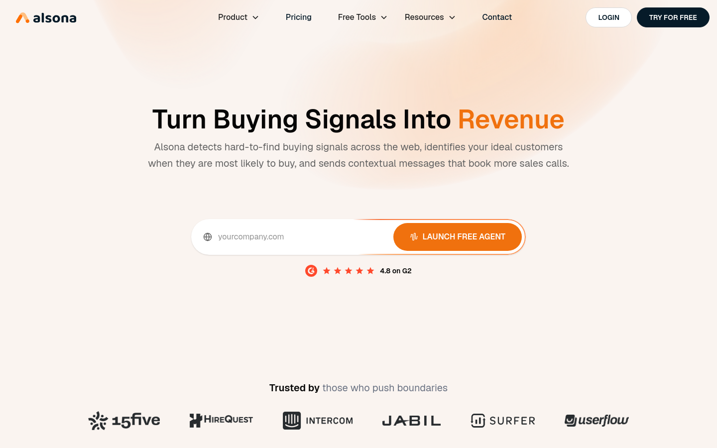 Captured Homepage / Lander