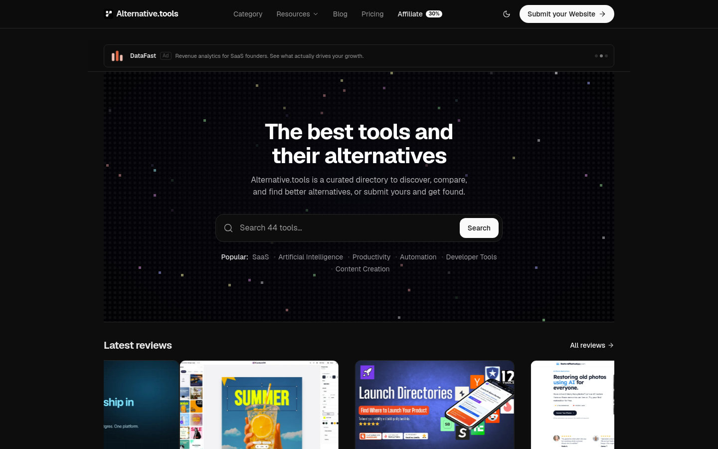 Captured Homepage / Lander