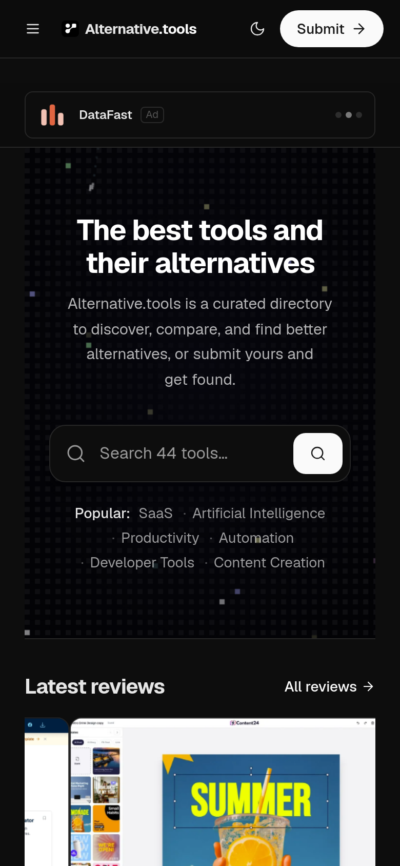 Homepage / Lander