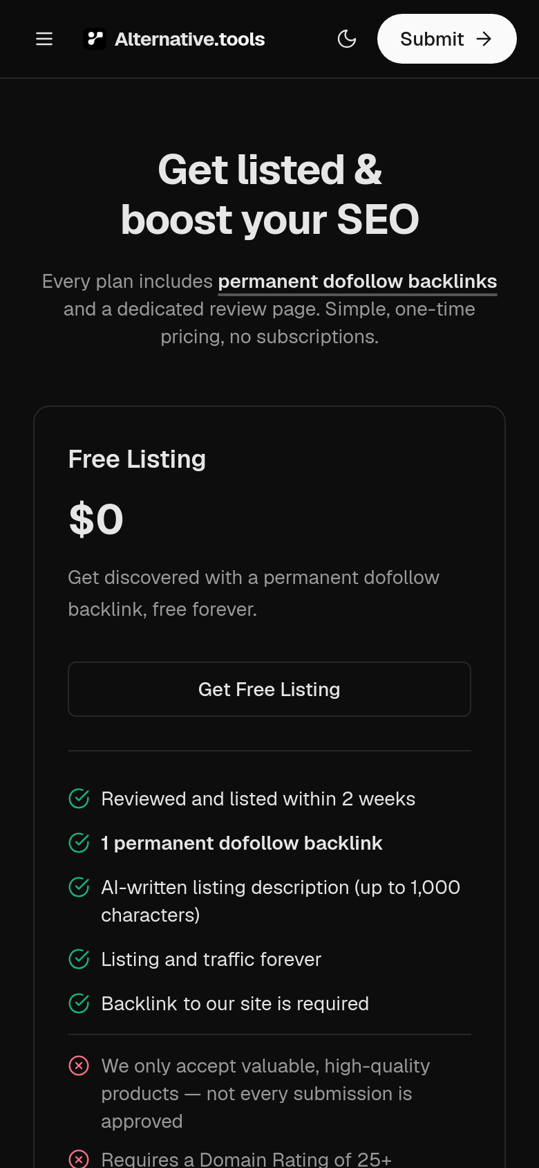 Pricing