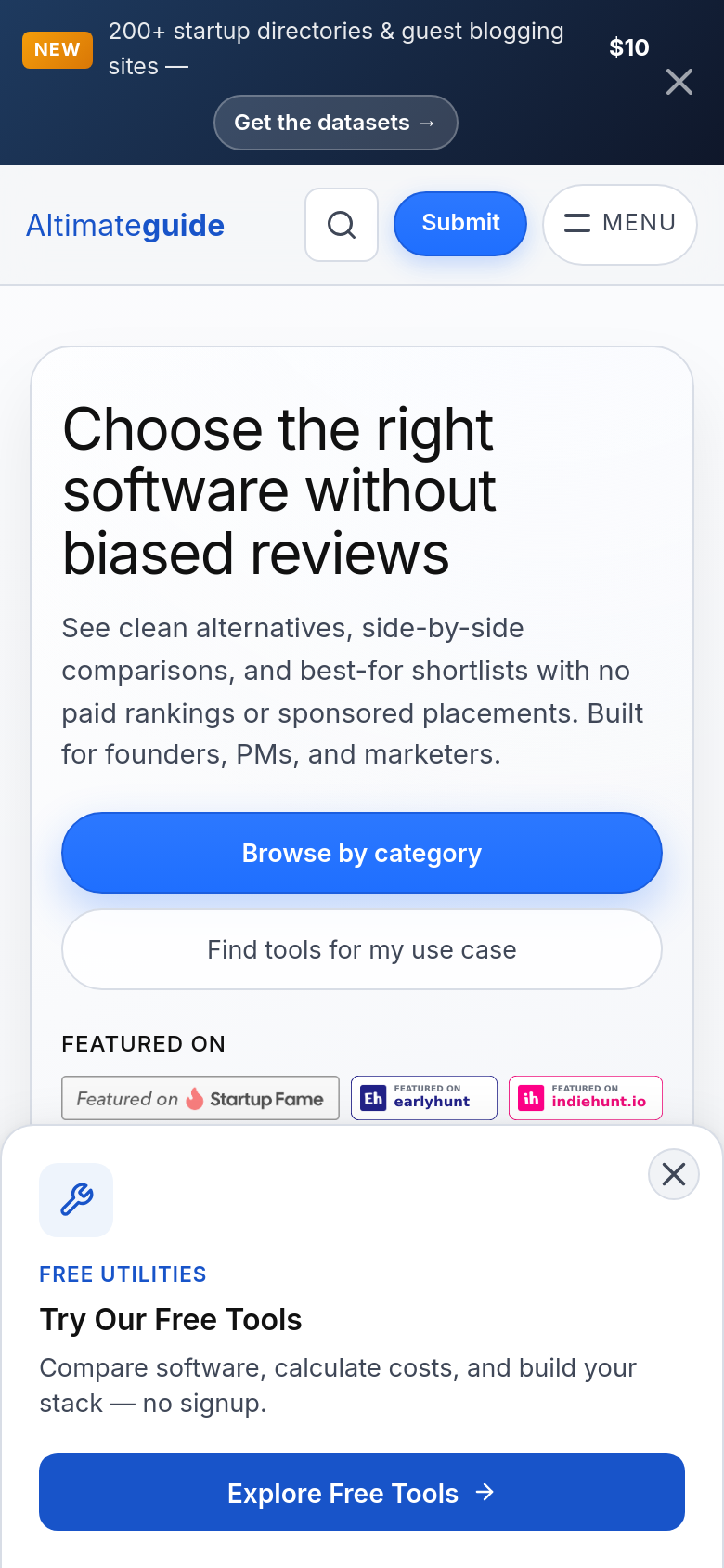 Homepage / Lander