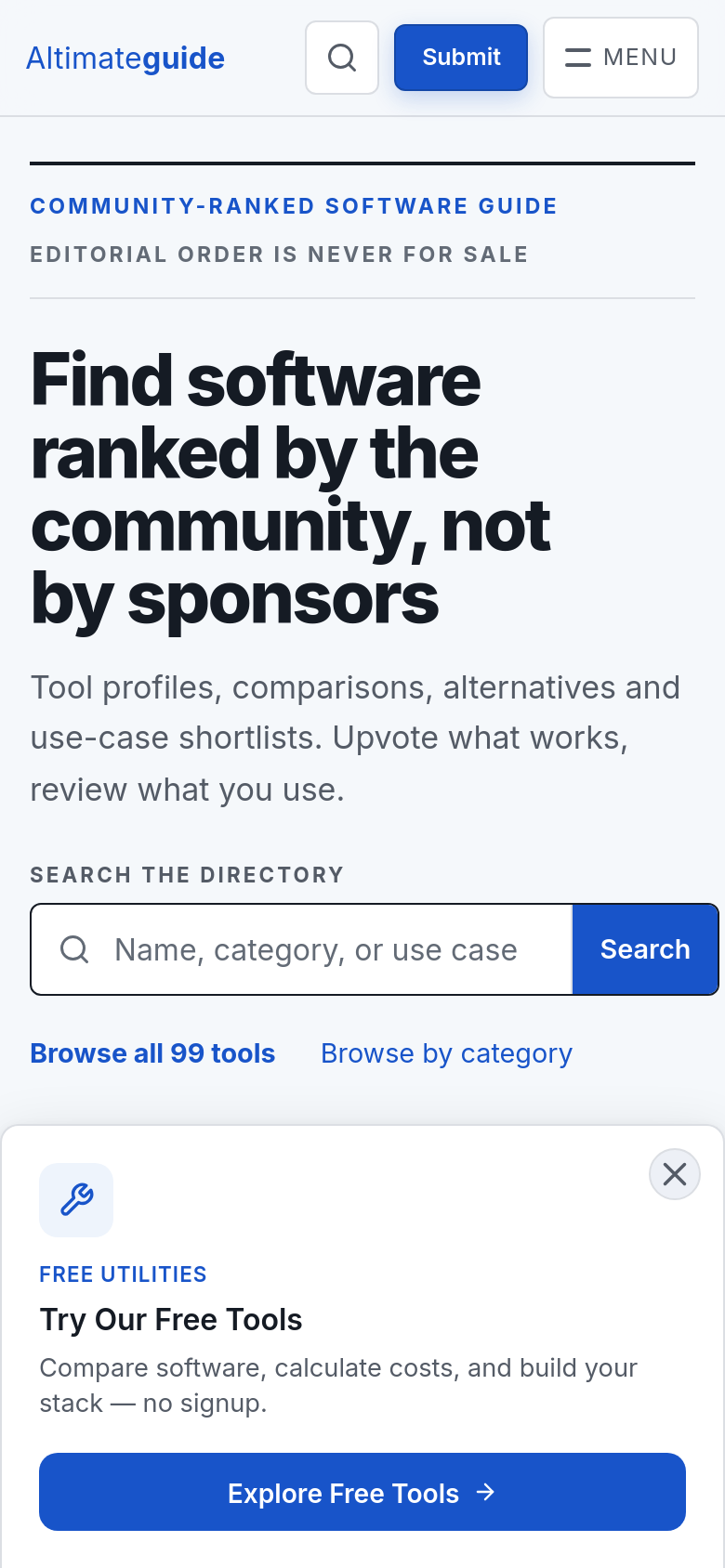 Homepage / Lander