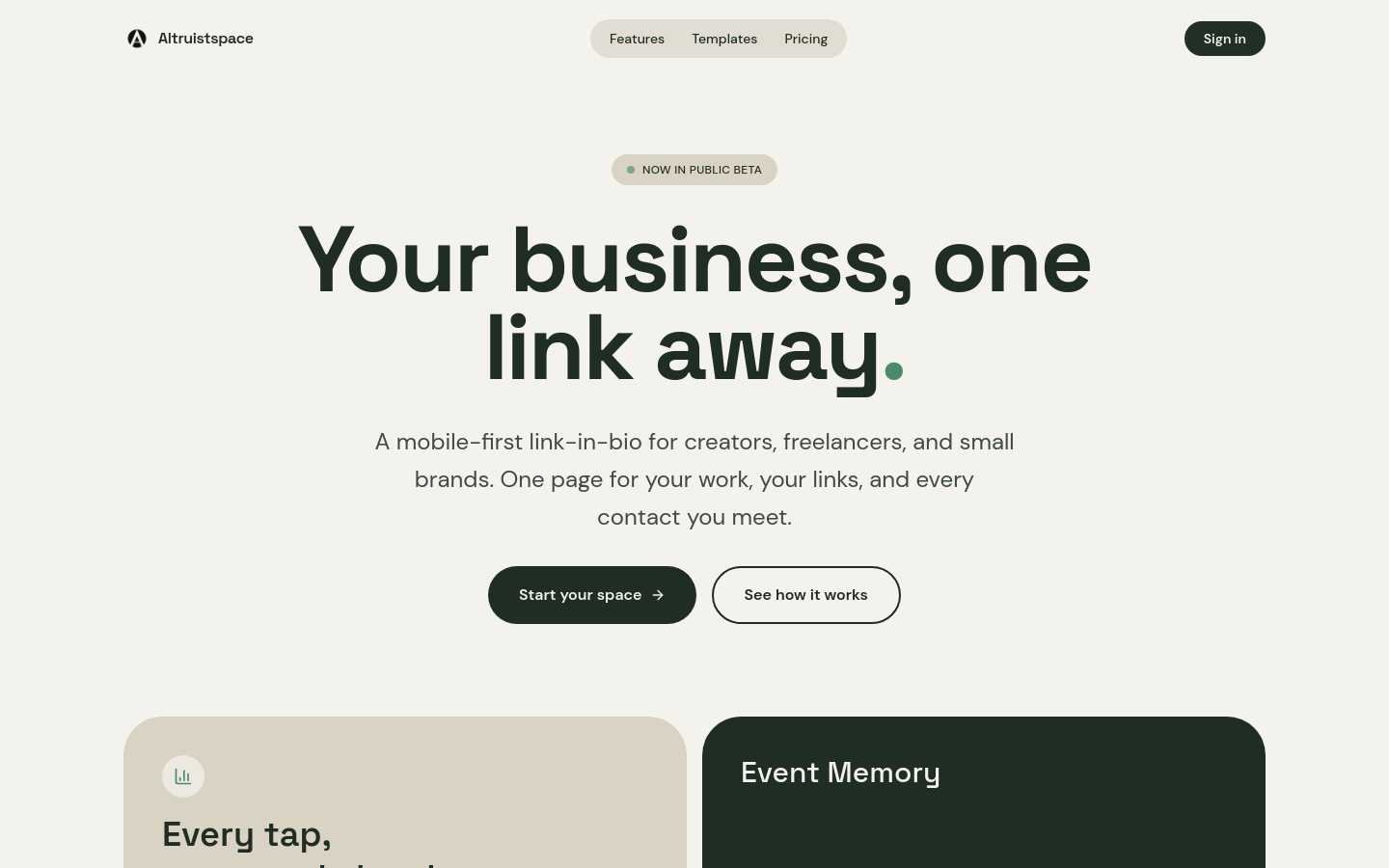 Captured Homepage / Lander