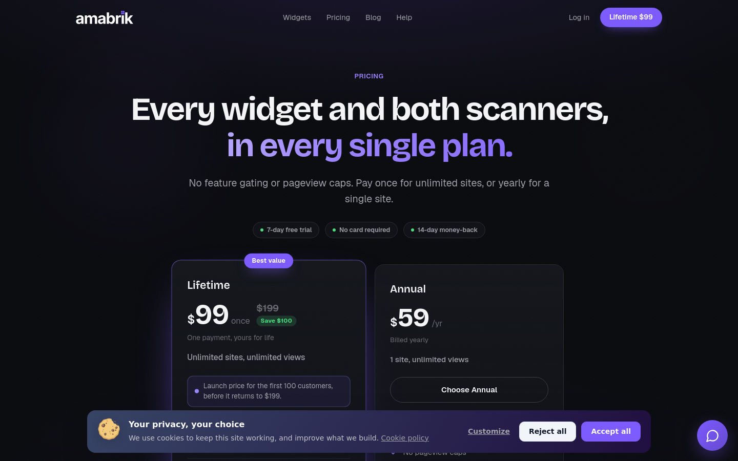 Pricing
