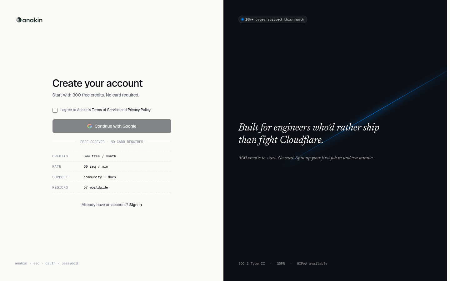 Signup