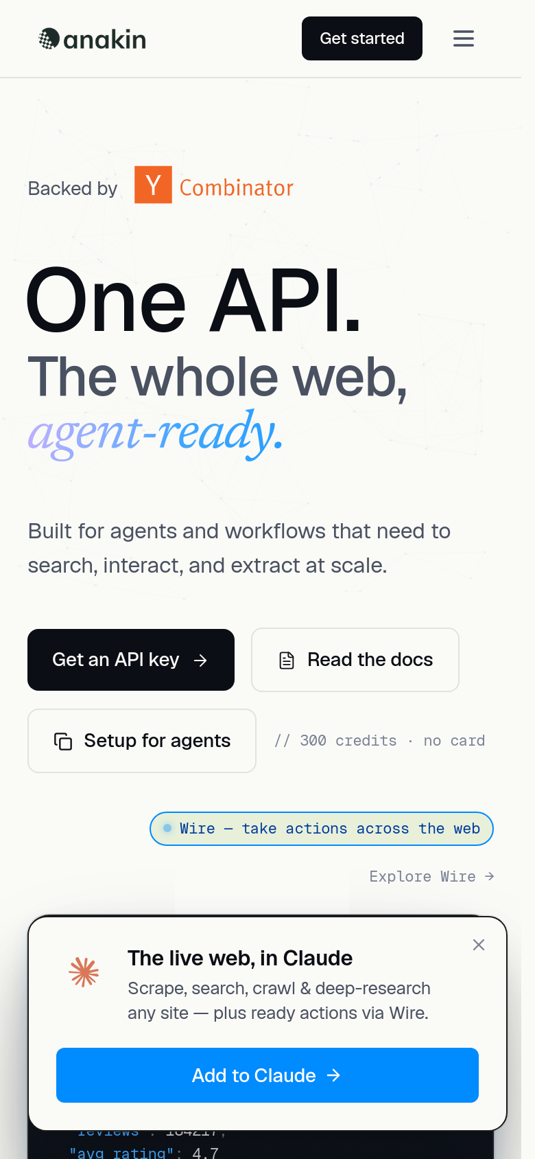 Homepage / Lander