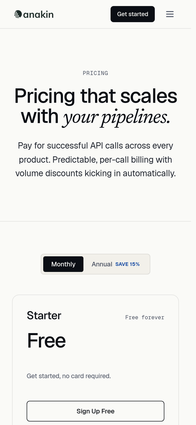 Pricing