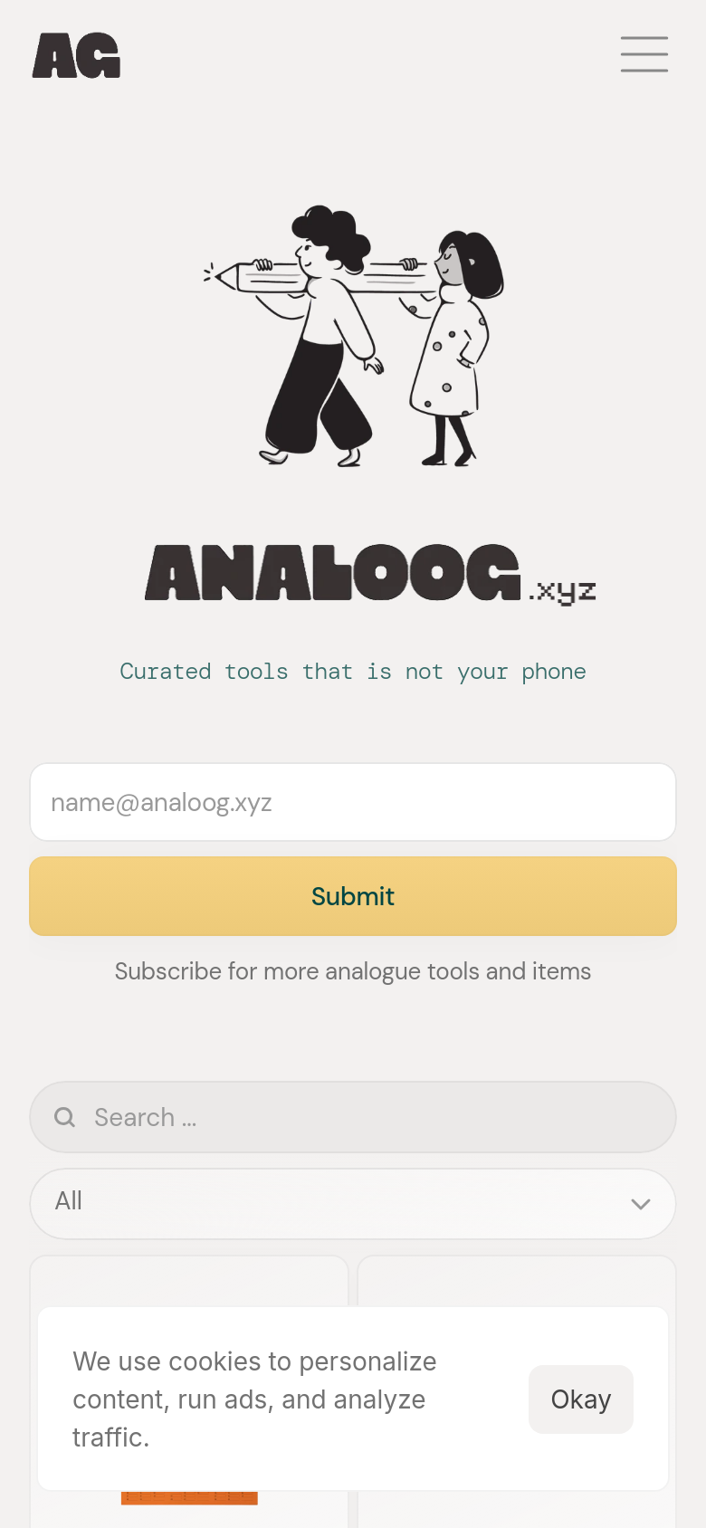 Homepage / Lander