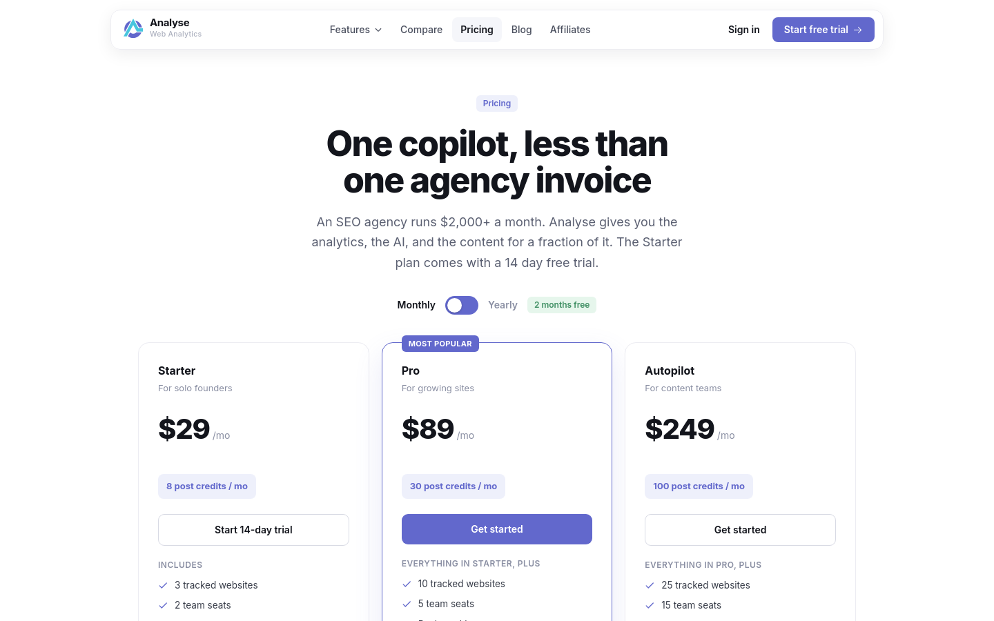 Pricing