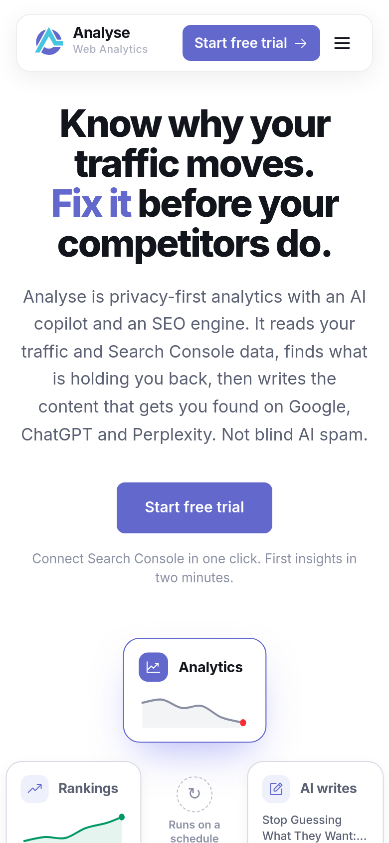 Homepage / Lander