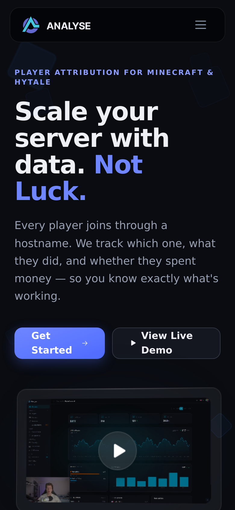 Homepage / Lander