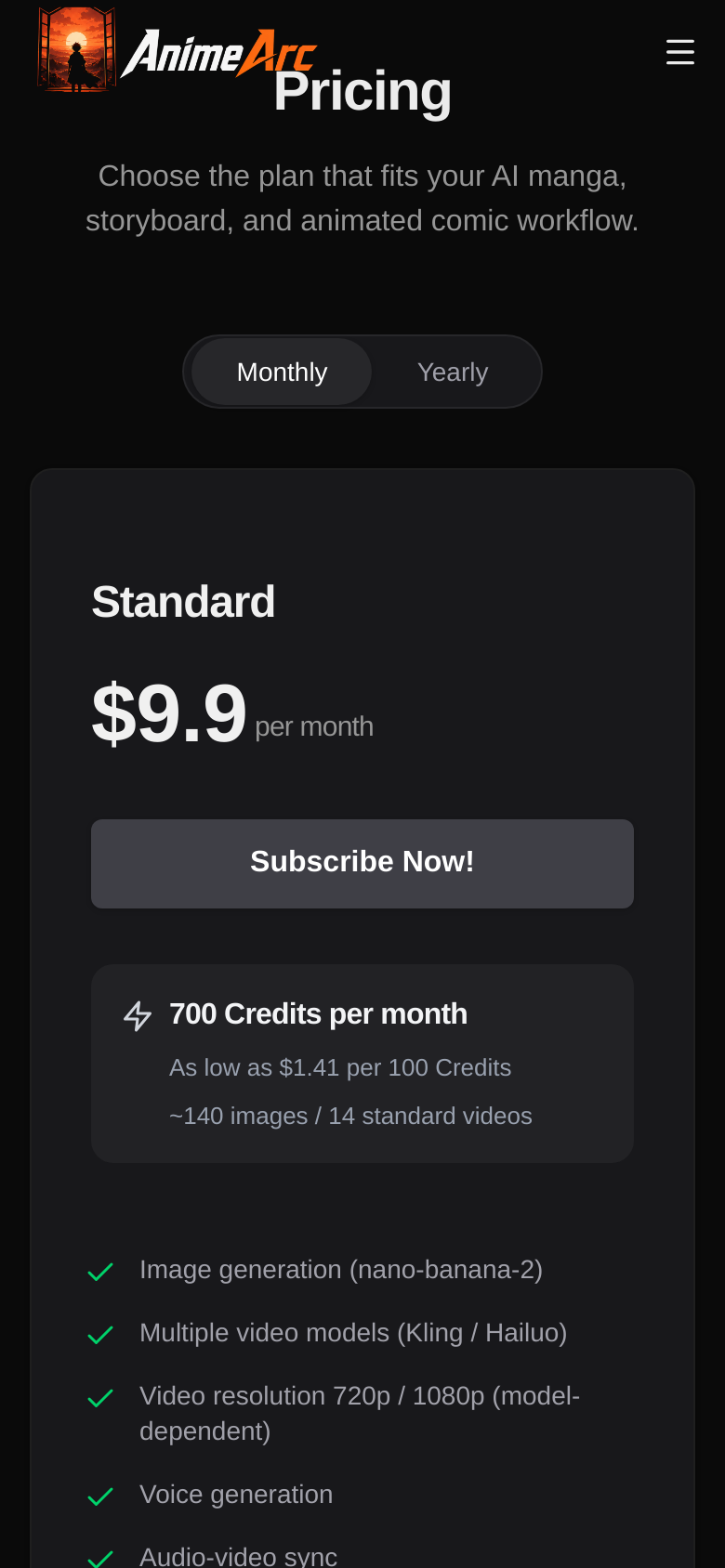 Pricing