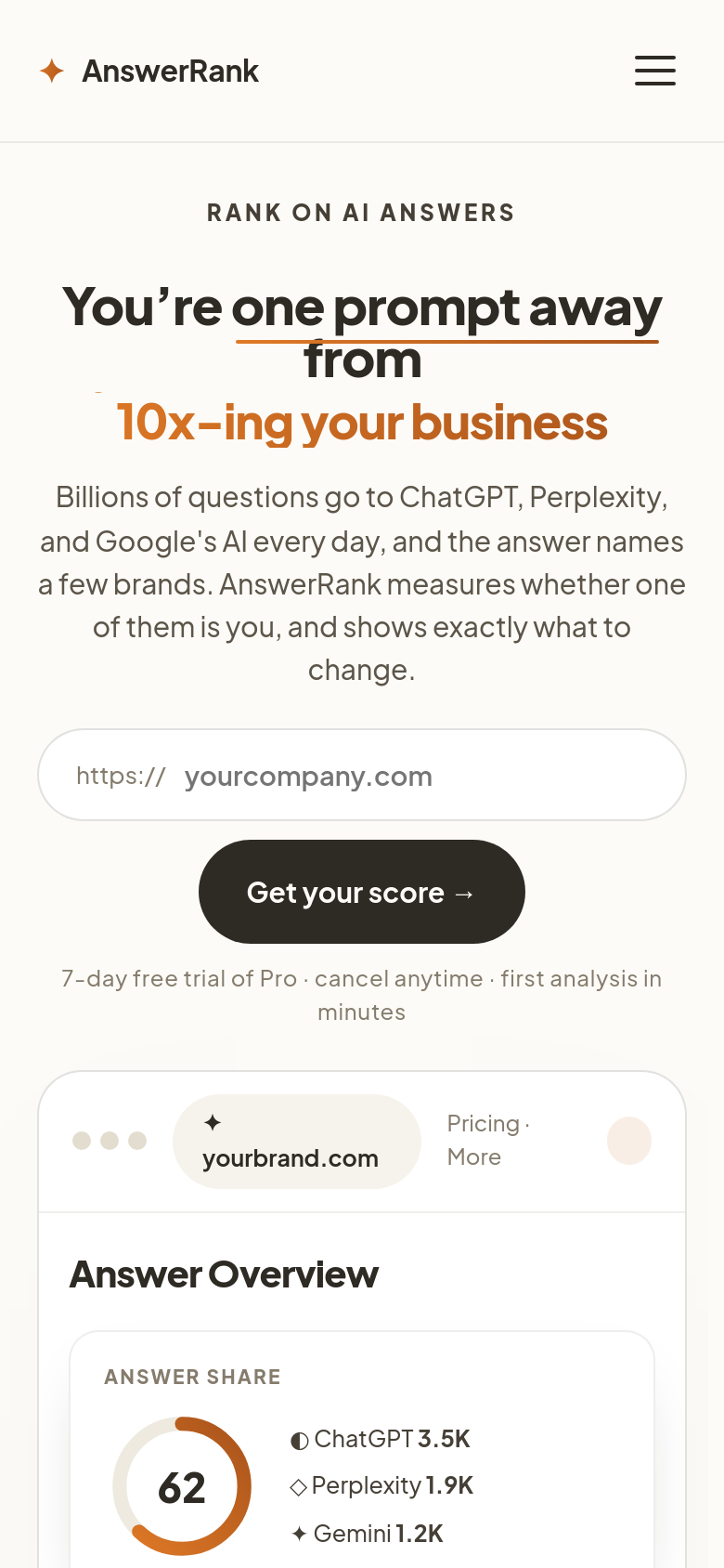 Homepage / Lander