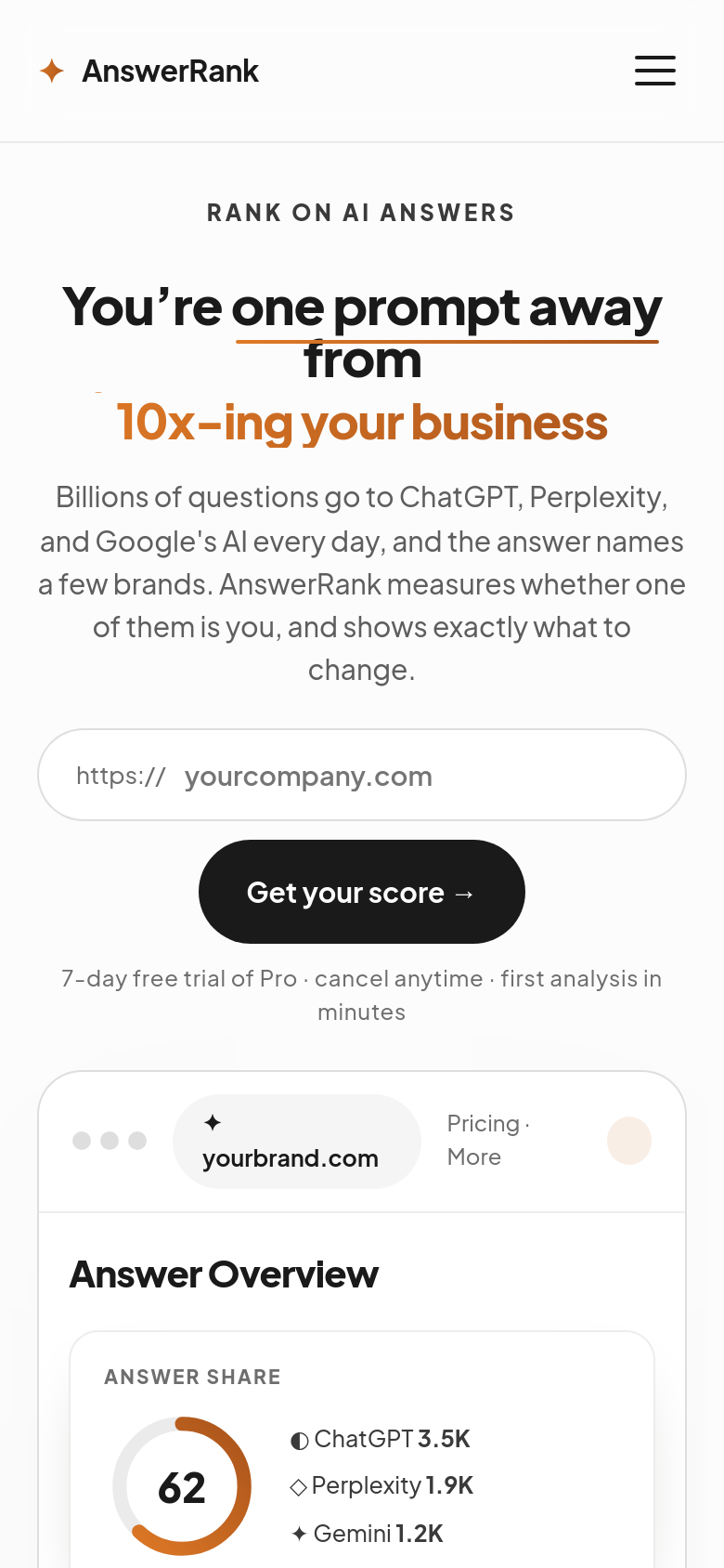 Homepage / Lander
