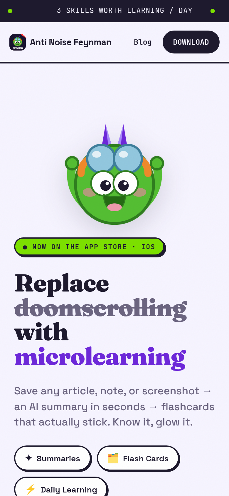 Homepage / Lander
