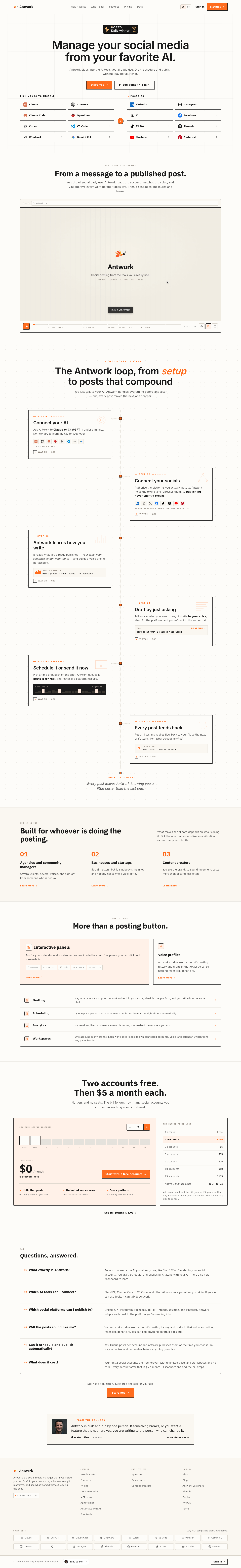 antwork.io — The Pricing Page