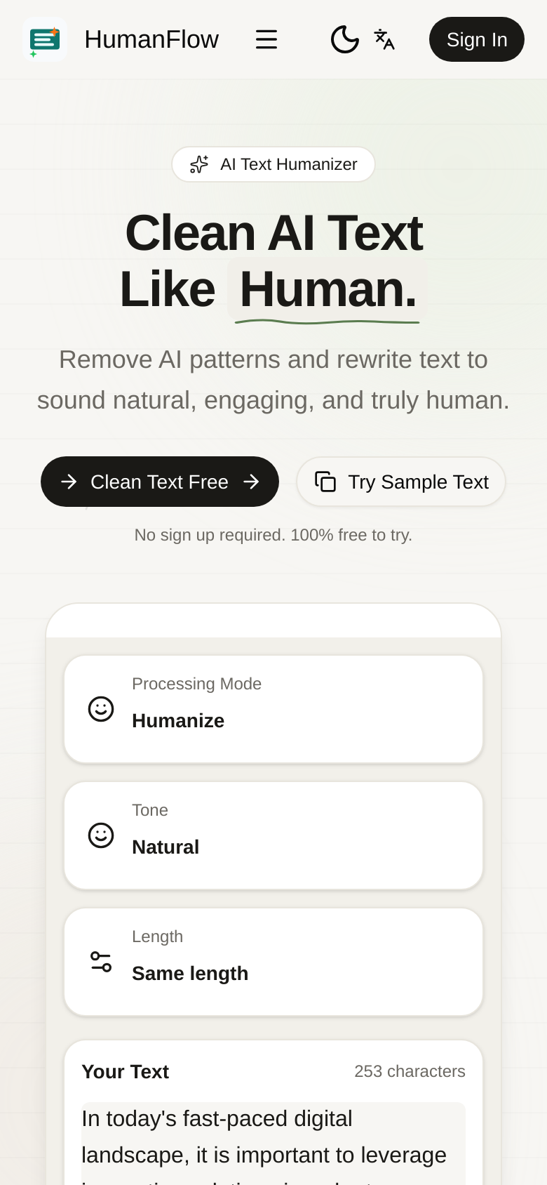 Homepage / Lander