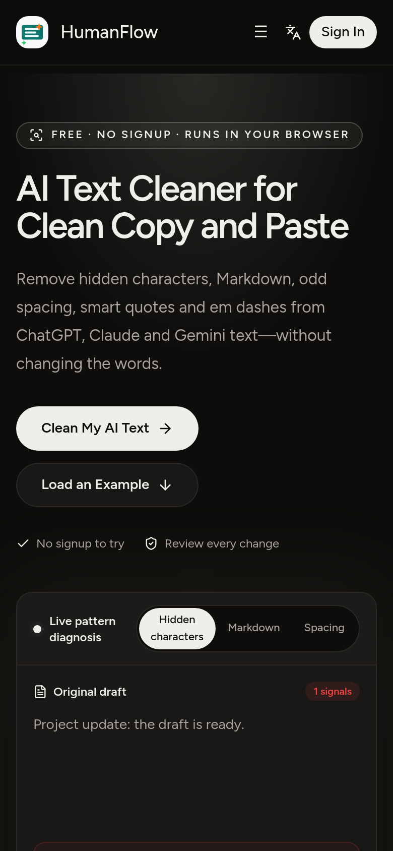 Homepage / Lander