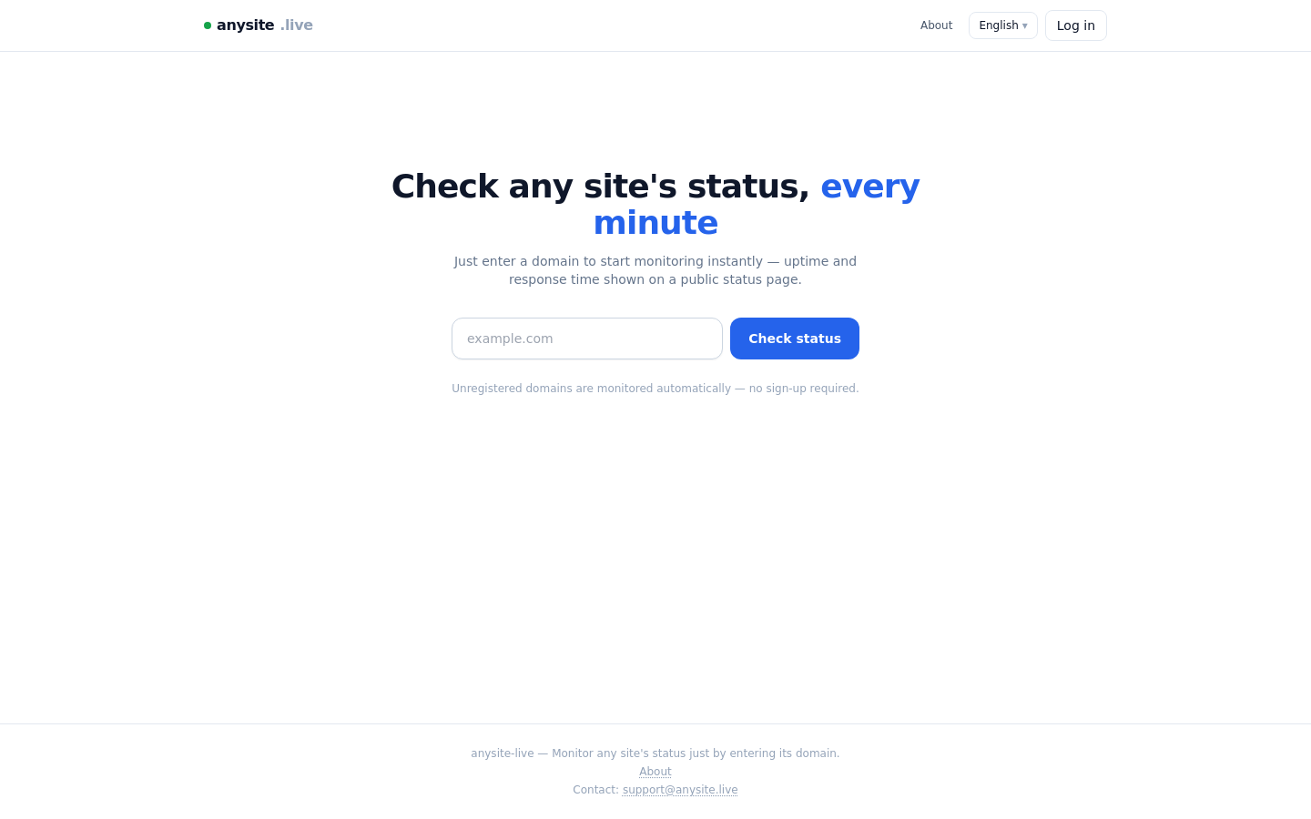 Captured Homepage / Lander