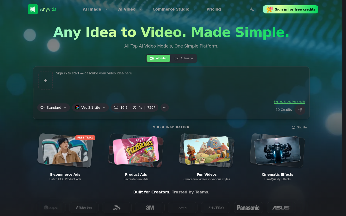 Captured Homepage / Lander