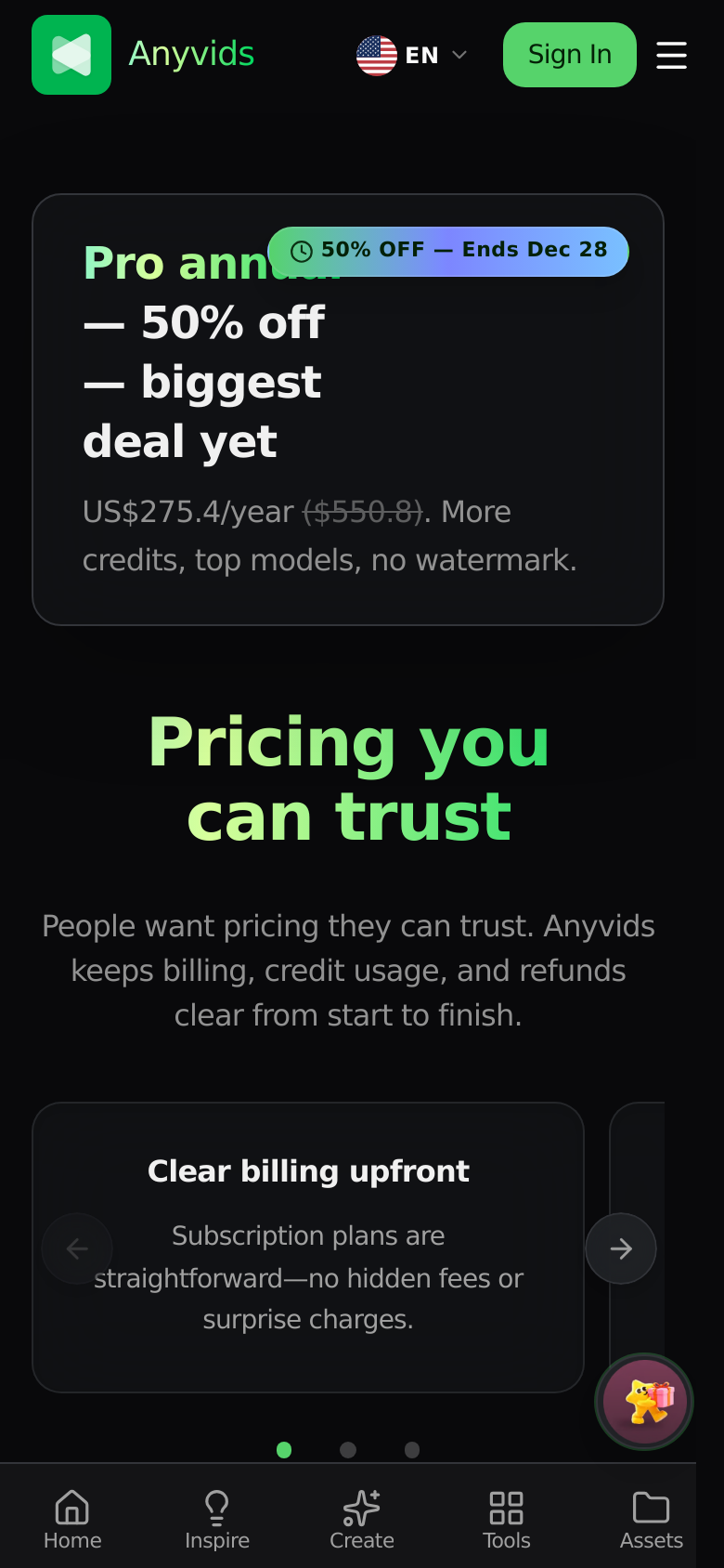Pricing