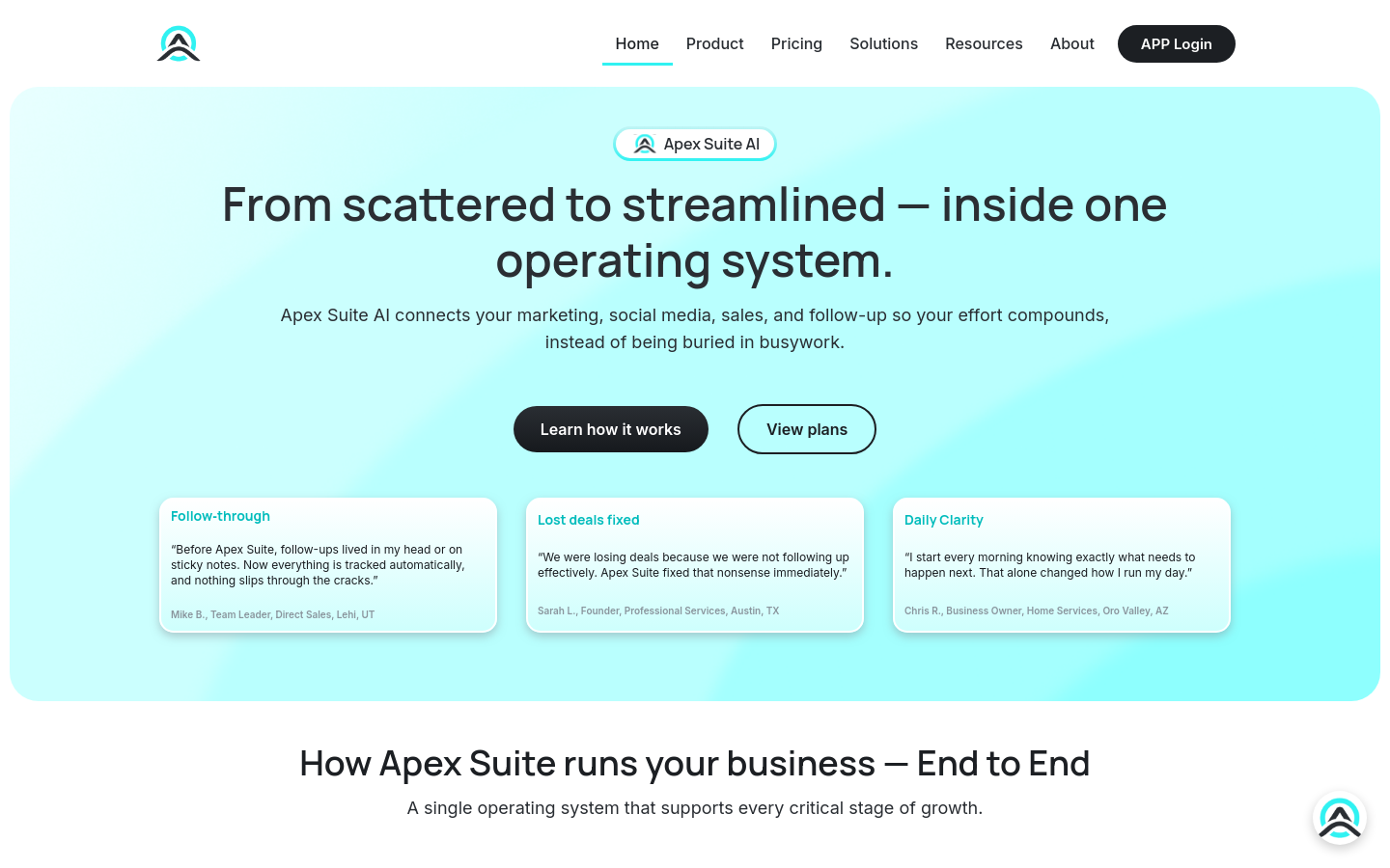 Captured Homepage / Lander