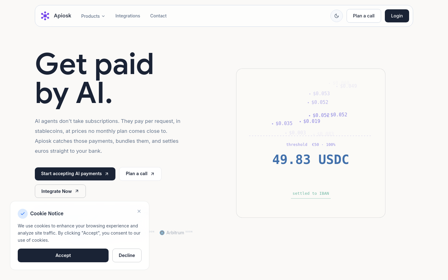 Captured Homepage / Lander
