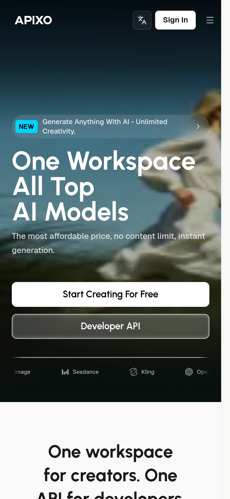 Homepage / Lander