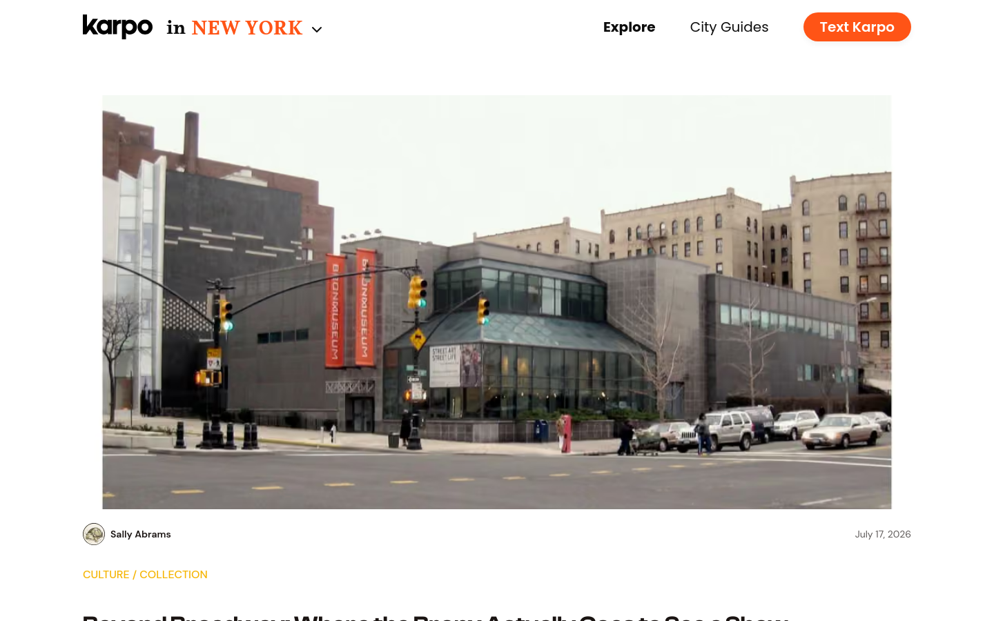 Experience Beyond Broadway Where The Bronx Actually Goes To See A Show