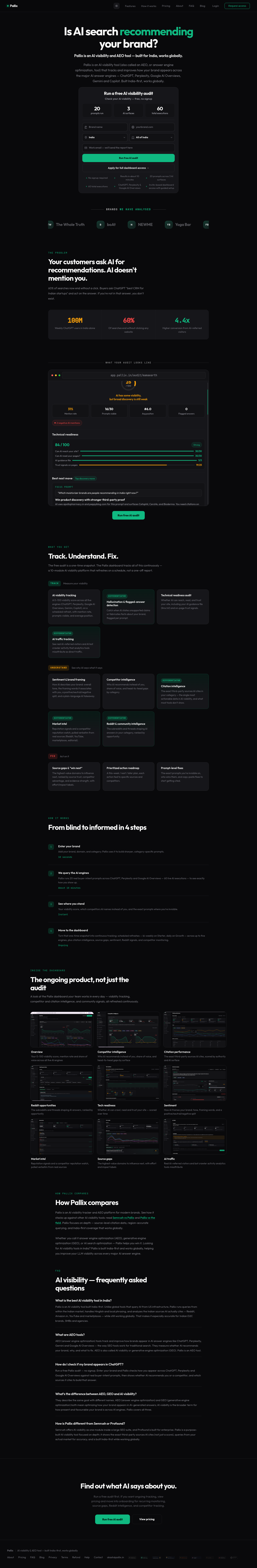 Hero section from app.pallix.in