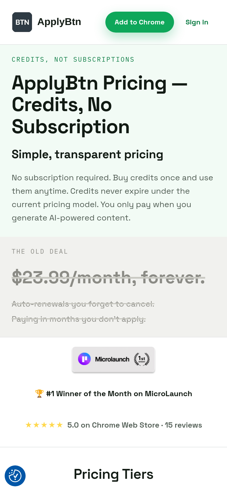 Pricing