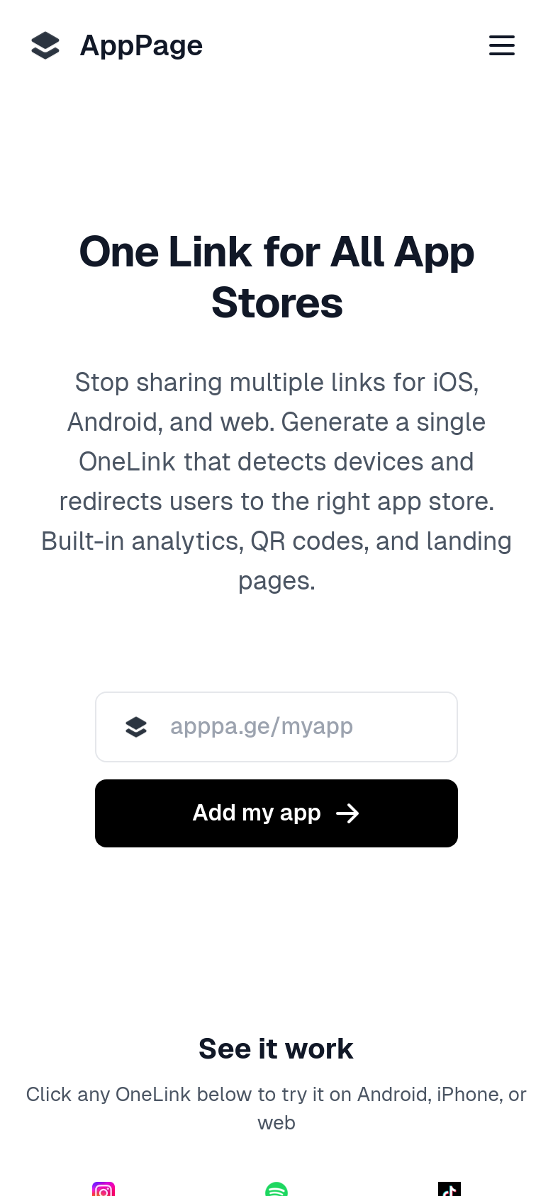 Homepage / Lander