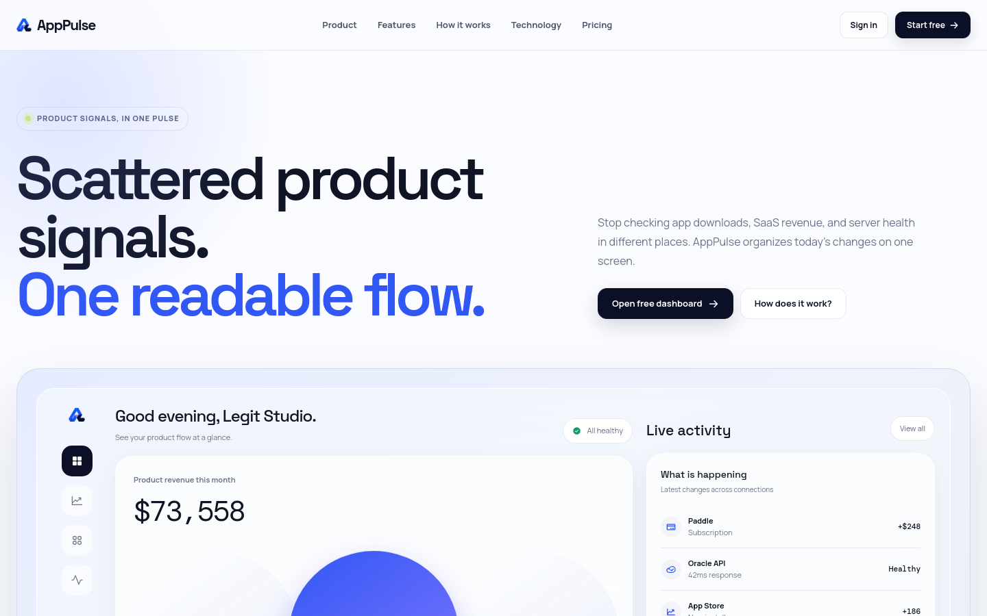 Captured Homepage / Lander