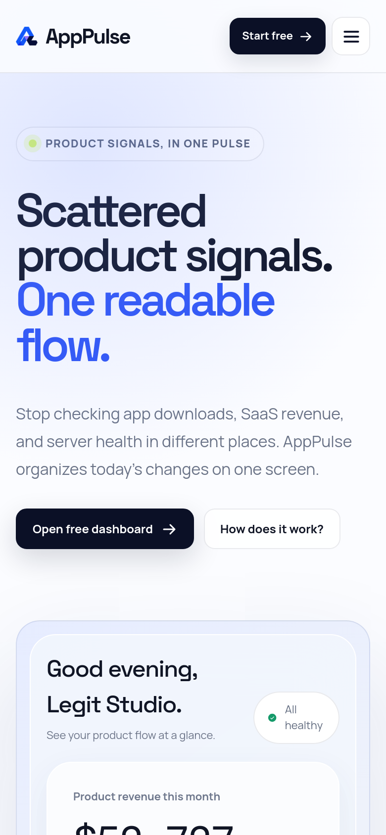 Homepage / Lander