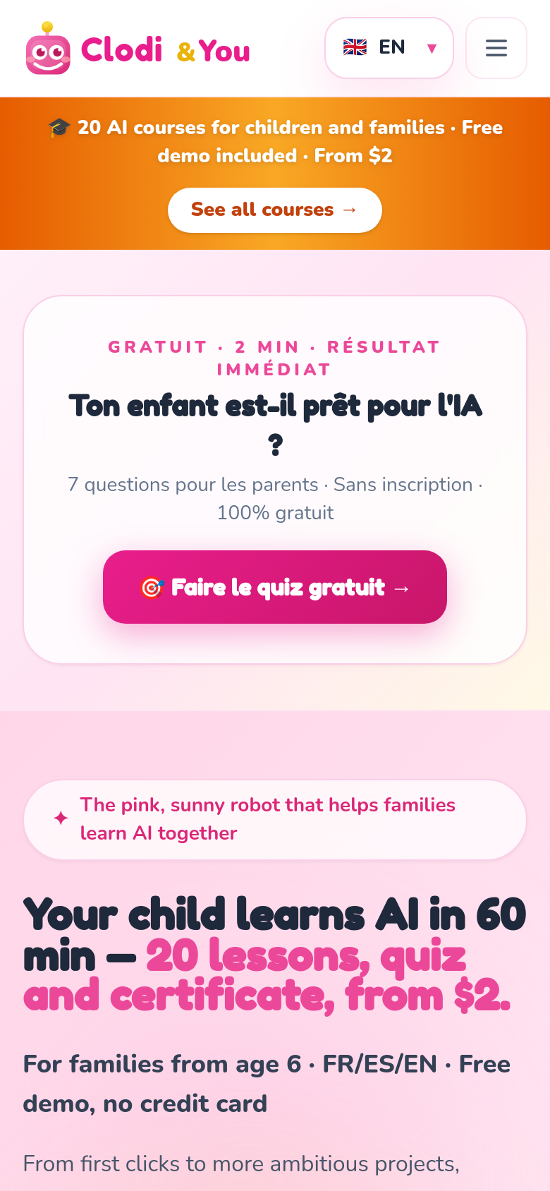Homepage / Lander