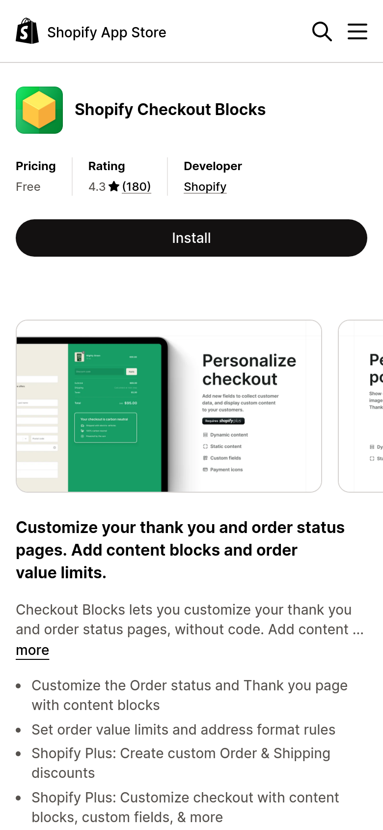 Checkout Blocks