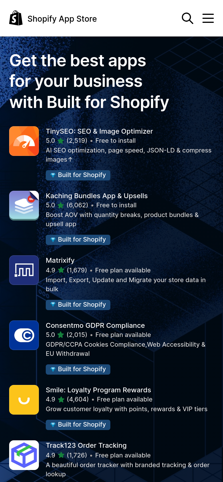 Homepage / Lander