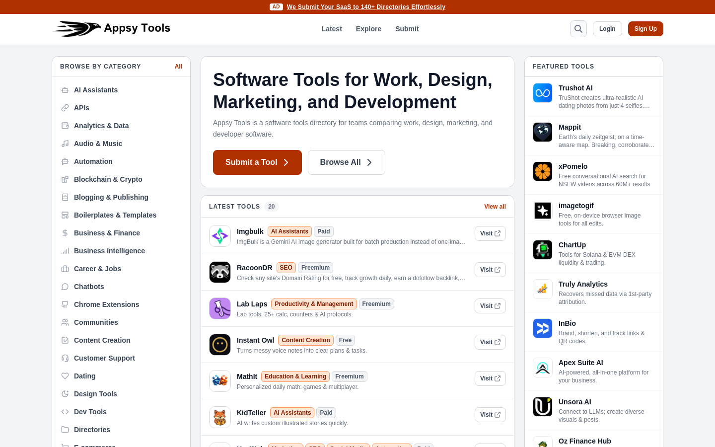 Captured Homepage / Lander
