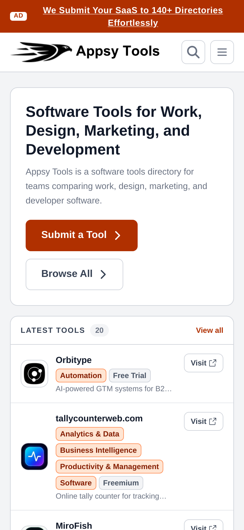 Homepage / Lander