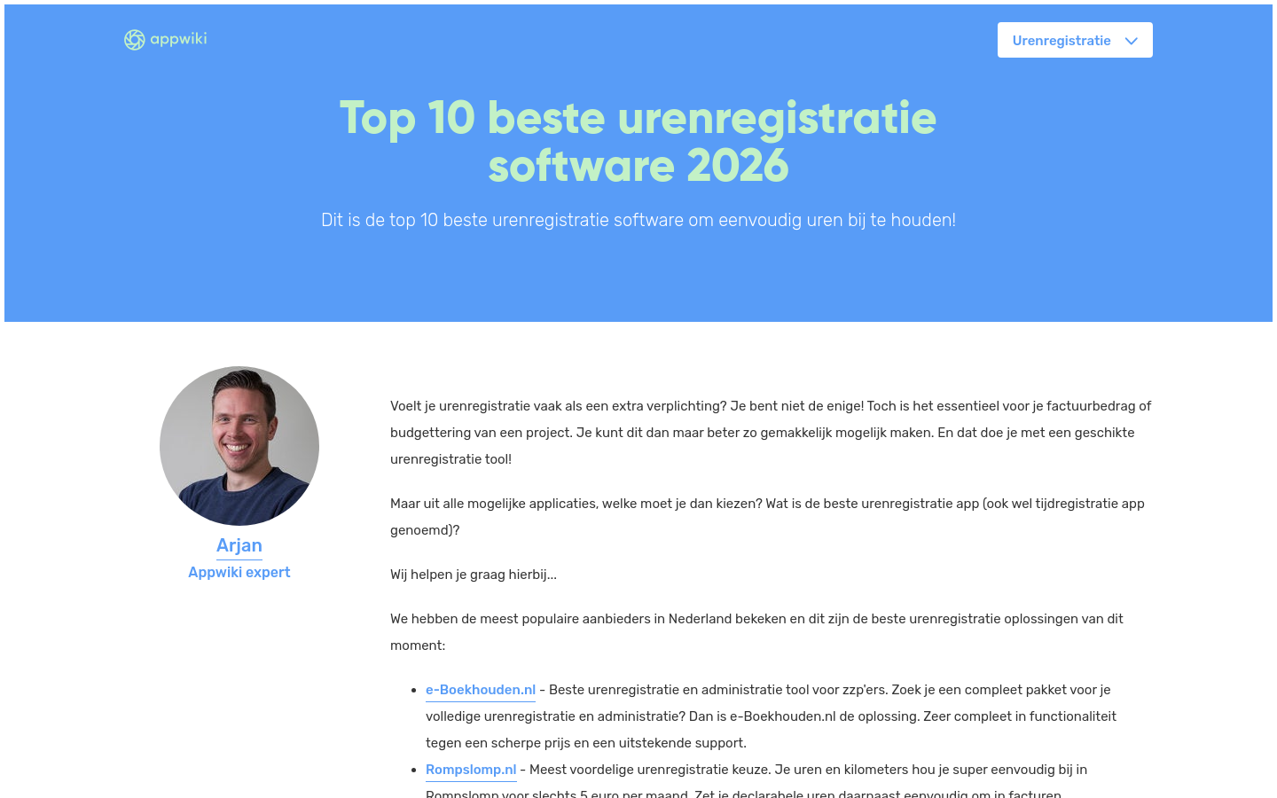Urenregistratie