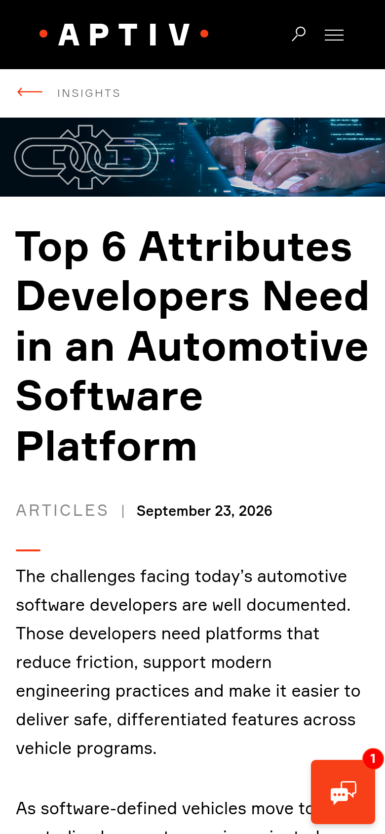 Insights Article Top 6 Attributes Developers Need In An Automotive Software Platform