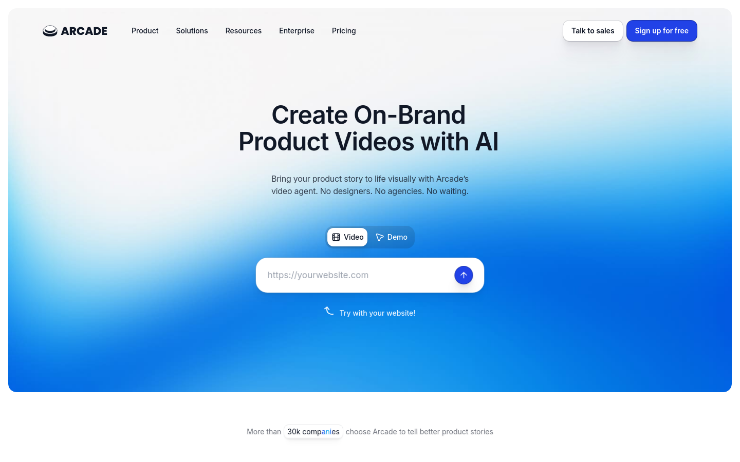 Captured Homepage / Lander