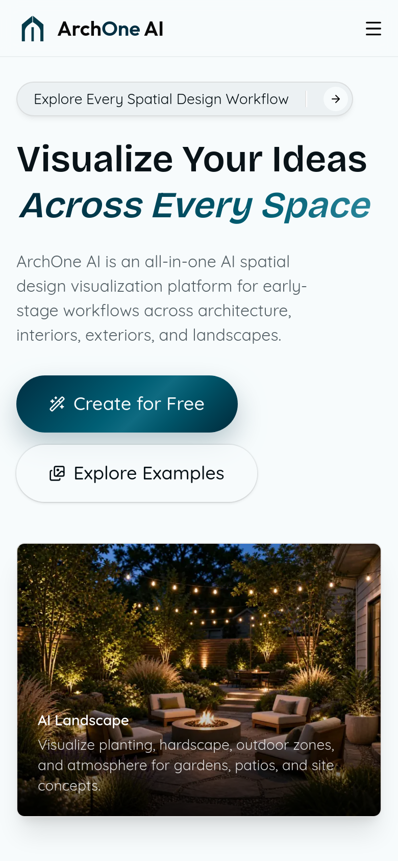 Homepage / Lander