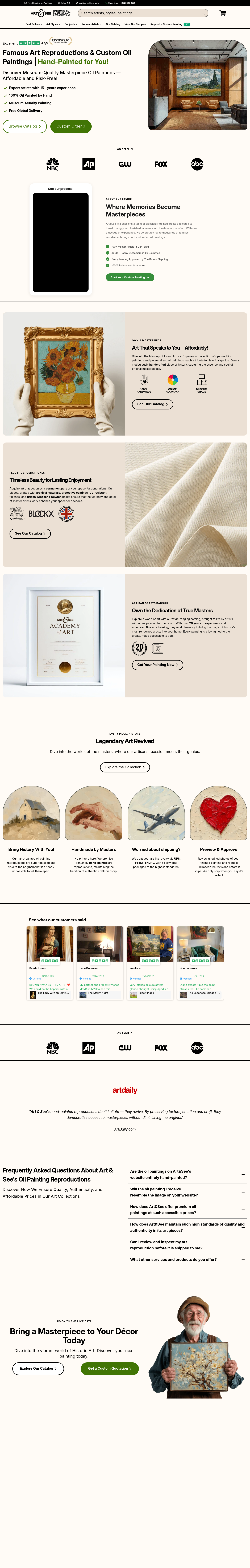 Nav section of art-and-see.com