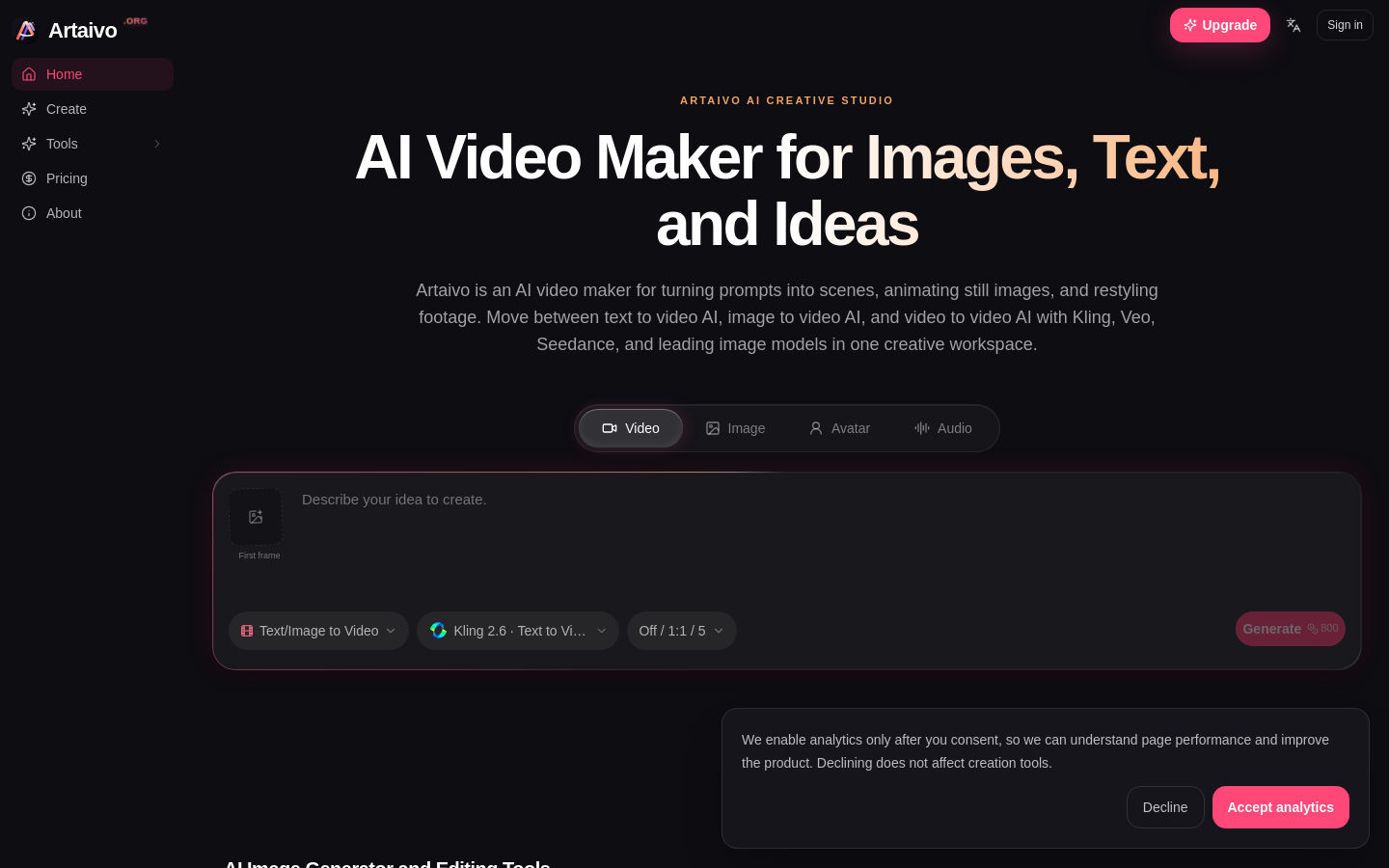 Captured Homepage / Lander