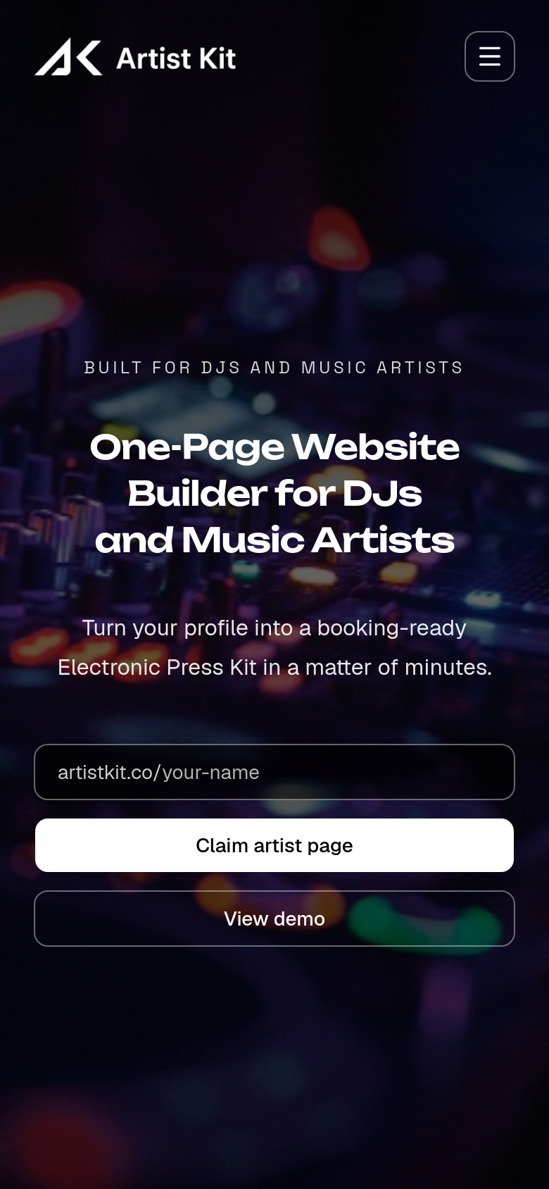 Homepage / Lander